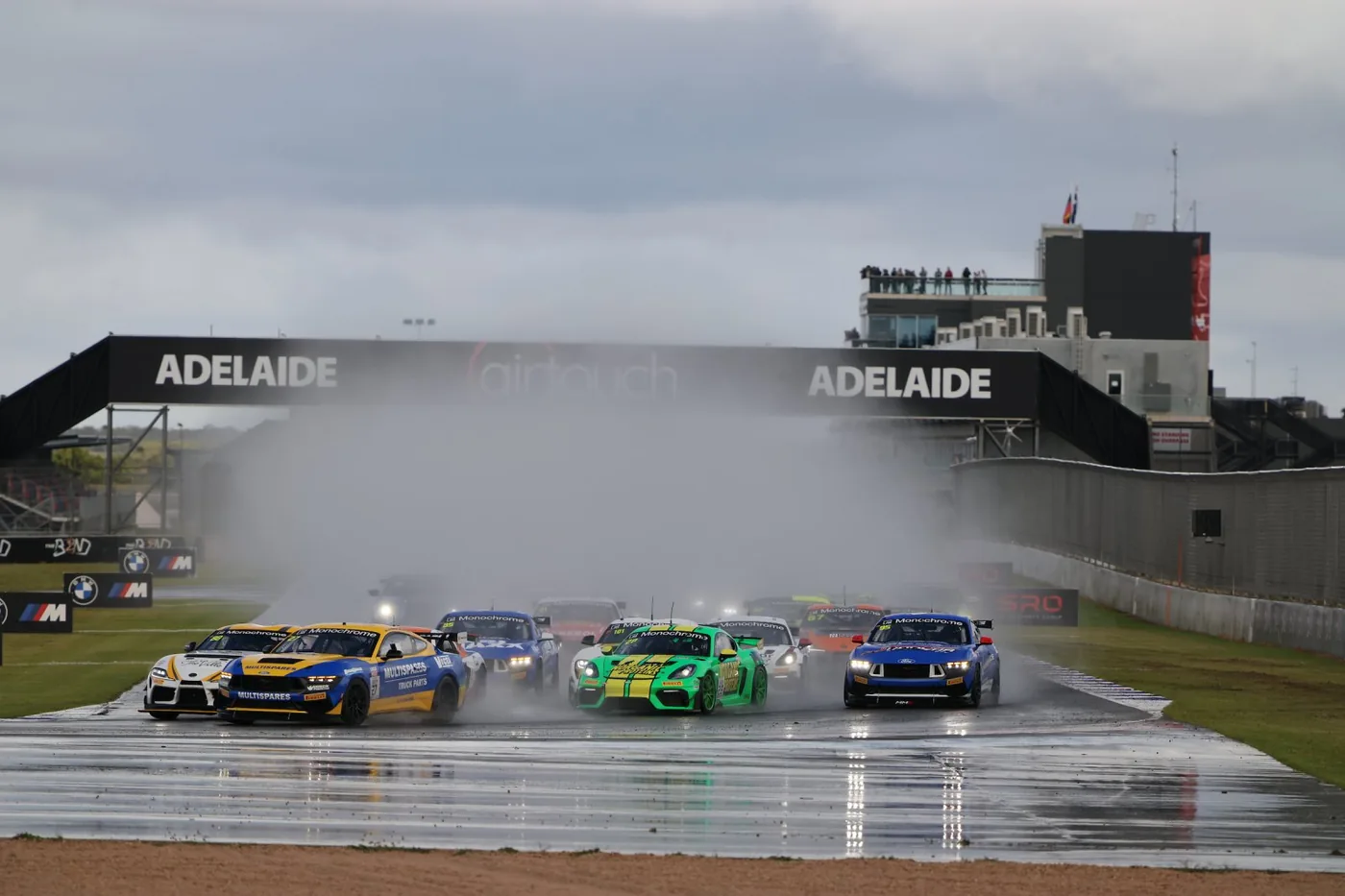 Blake Dowdall racing the #95 Ford Mustang GT4 at The Bend