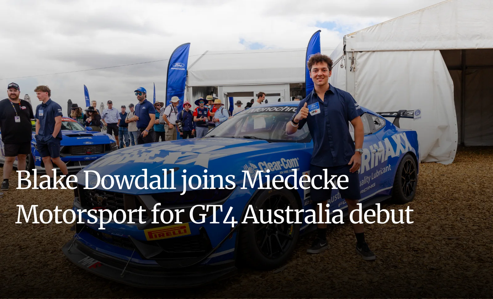 Velocity News article - Blake Dowdall joins Miedecke Motorsport for GT4 Australia debut