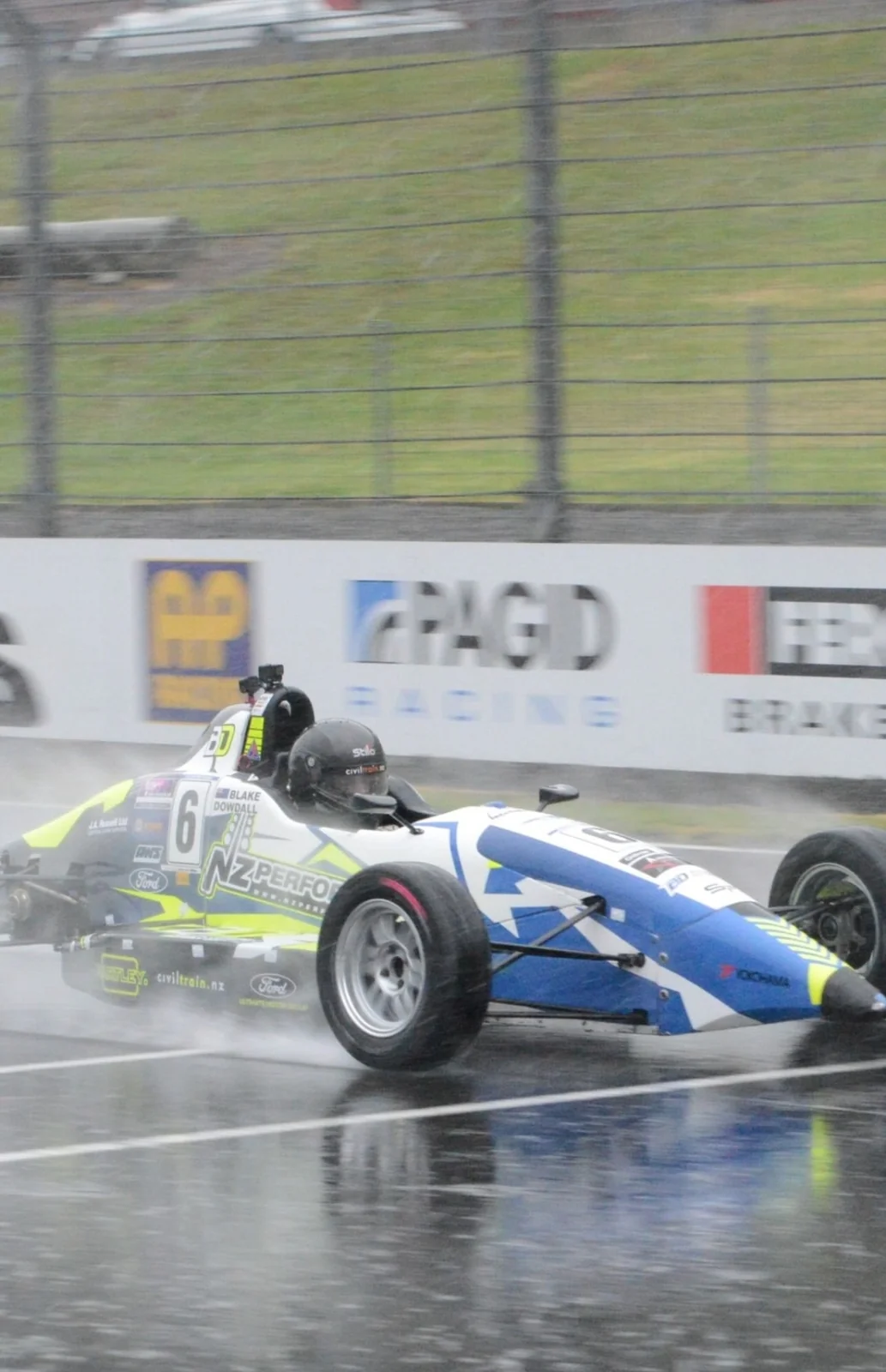 Blake Dowdall racing his #6 Formula Ford at Hampton Downs.