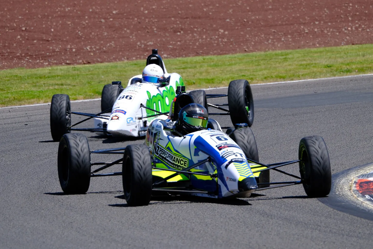 Blake Dowdall racing his #6 Formula Ford at Taupo.
